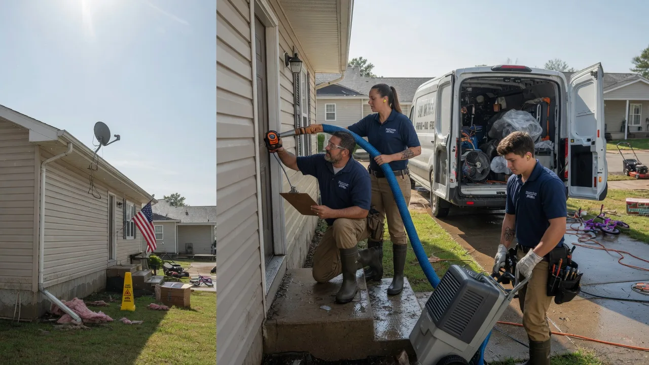 Ceiling Water Damage Restoration in Gnadenhutten, OH near me